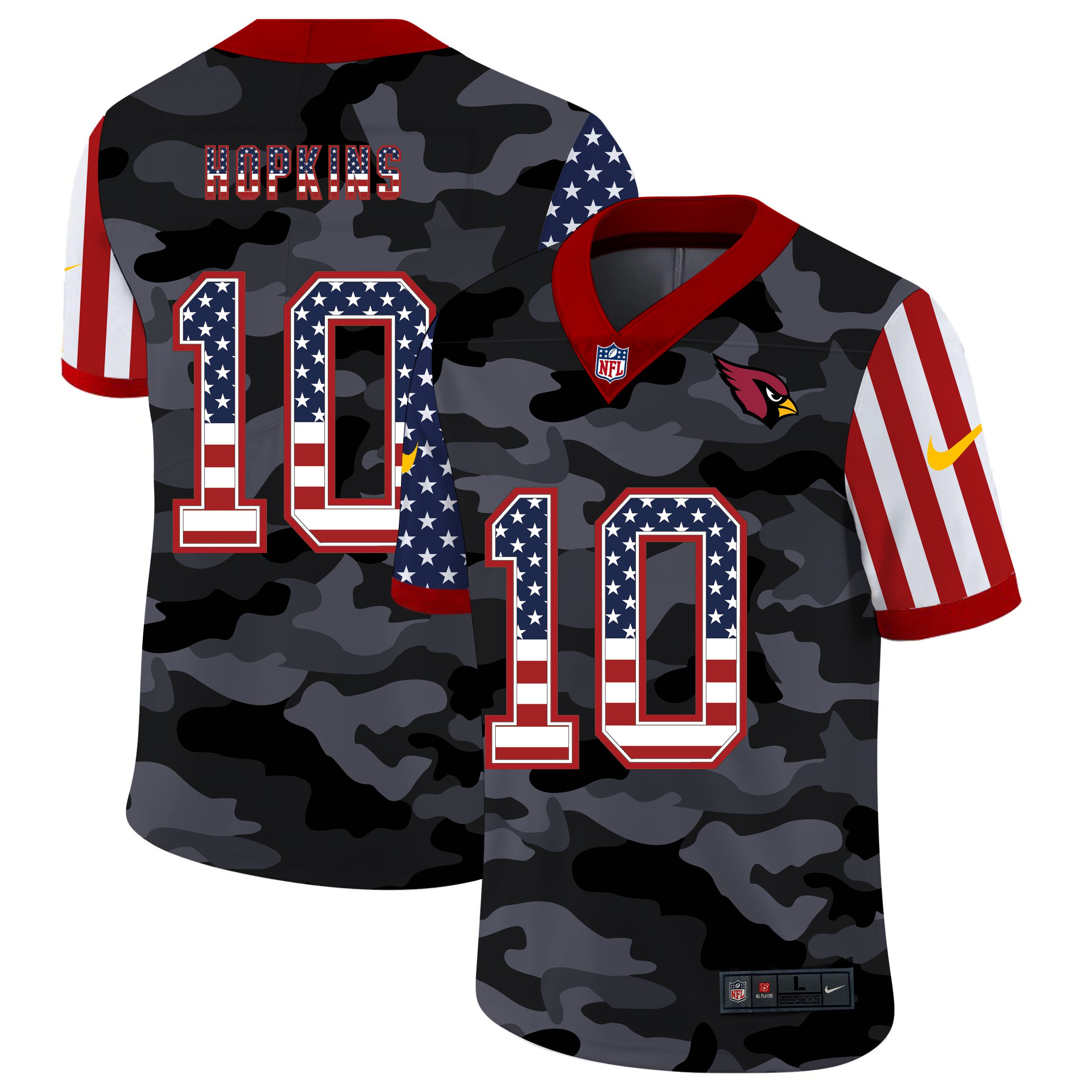 Men Arizona Cardinals #10 Hopkins 2020 Nike USA Camo Salute to Service Limited NFL Jerseys->arizona cardinals->NFL Jersey